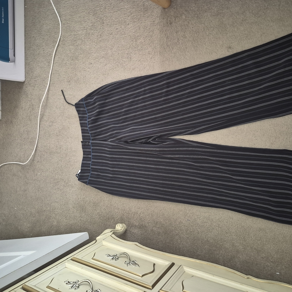 Striped Black Trousers